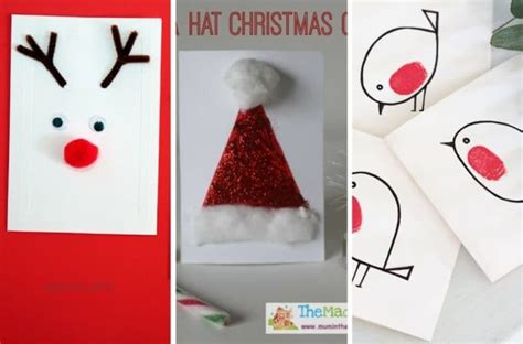 12 EASY homemade Christmas card ideas for kids | Mums Make Lists