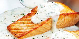Salmon With Creamy Dill Sauce | World Food Network