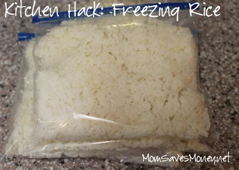 Kitchen Hack - How to Freeze Rice! - Mom Saves Money