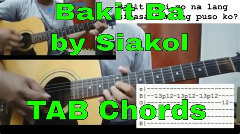 Bakit Ba by Siakol | guitar cover Tab chords [re-uploaded] - YouTube