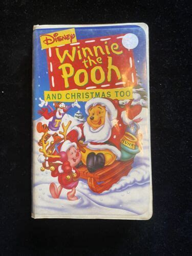 WALT DISNEY WINNIE THE POOH AND CHRISTMAS TOO VHS Movie 38 mins VGC ...