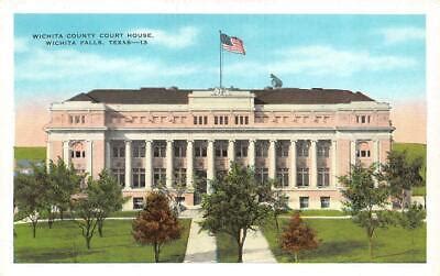 WICHITA FALLS, TX Texas WICHITA COUNTY COURT HOUSE Courthouse c1920's ...