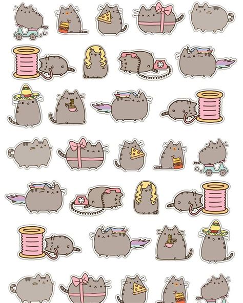 #pusheen cat FREE planner printable. #cricut ready ##planner #planneraddict #plannergeek # ...