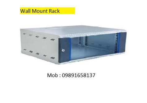VTECH Square Steel Polished Wall mount server rack, for Home Use, Office Use, Color : Black ...