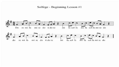 Beginner Solfege - Lesson 1 - YouTube