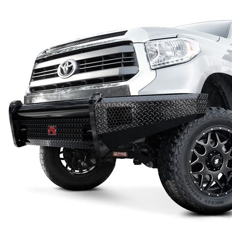 Fab Fours® - Toyota Tundra 2010 Black Steel Full Width Front Winch HD ...