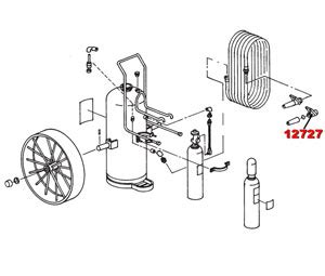 Ansul 12727 Wheeled Fire Extinguisher Parts - Valve, Nozzle Assembly