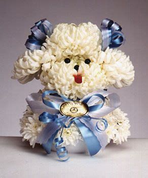 Heavy Petal » Poodle flower arrangement | Unique flower arrangements, Animal flower arrangements ...