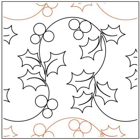 A Merry Lil Christmas quilting pantograph pattern by Patricia Ritter of ...