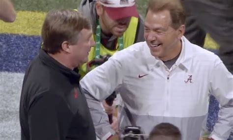 Heartfelt Interaction Between Nick Saban, Kirby Smart Goes Viral After ...