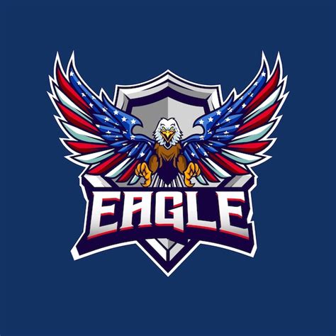 Premium Vector | Vector illustration of american flag painted bald eagle with premium quality stock