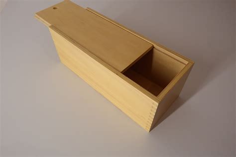 wooden box with sliding lid (33 x 13 x 12 cm) | Montessori Pre-School ...