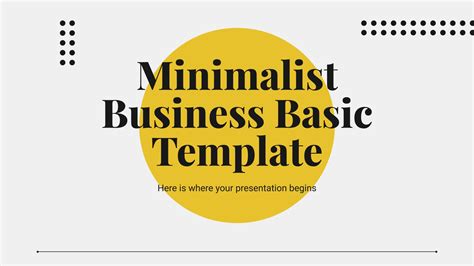 Minimalist Business Basic Template | Google Slides & PPT