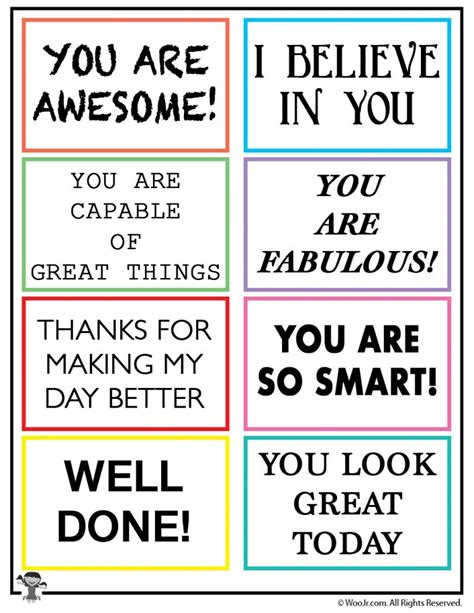 Random Act of Kindness Printable Notes | Woo! Jr. Kids Activities : Children's Publishing