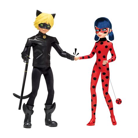 Buy Bandai México Ladybug Miraculous Ladybug and Cat Noir Pack with 2 ...