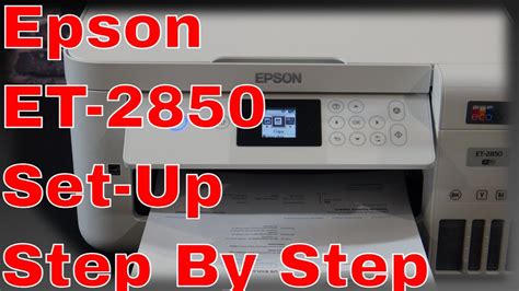 Epson ECO Tank ET-2850 Step BY Step Set up Guide - YouTube