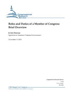 Roles and Duties of a Member of Congress: Brief Overview / roles-and ...