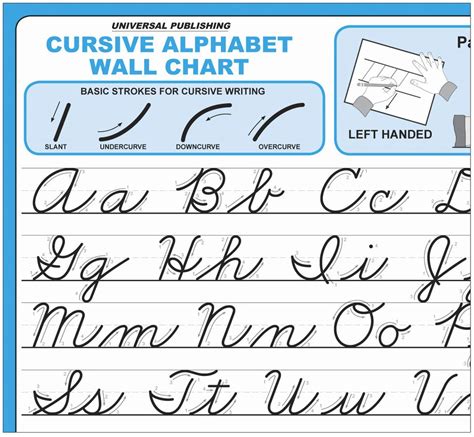 Cursive Alphabet Poster Printable | AlphabetWorksheetsFree.com