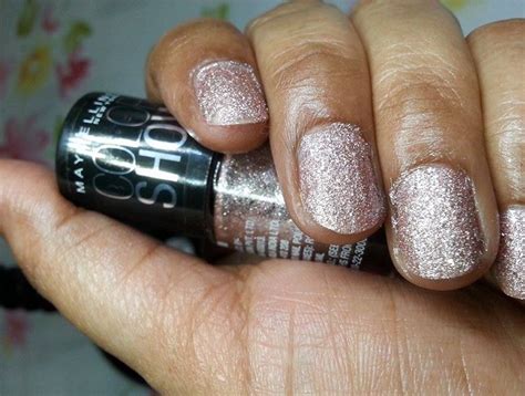 Maybelline Color Show Glitter Mania Pink Champagne Nail Polish: Review and Swatches