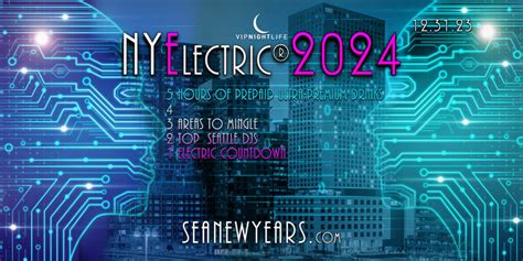 Seattle New Year’s Eve Countdown Party | NYElectric 2024 – Seattle