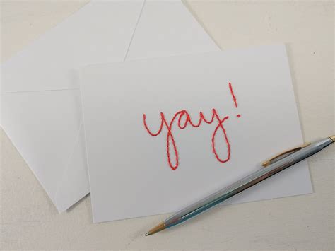 Yay Celebration Card white Yay You Did It Yay Congrats - Etsy