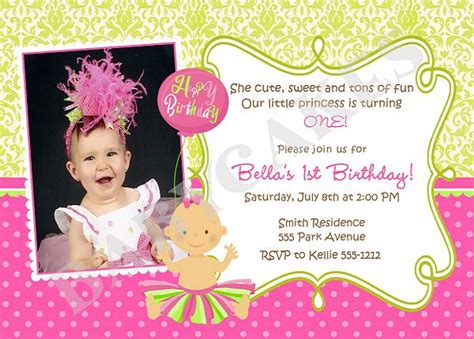 First Birthday Invitation Wording and 1st Birthday Invitations – Easyday