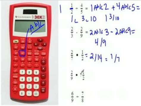 How to write a fraction on a calculator