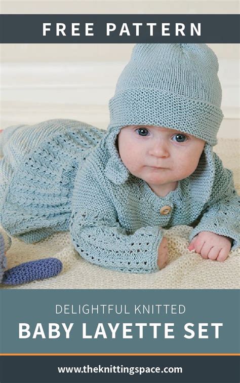 Delightful Knitted Baby Layette Set [FREE Knitting Pattern] | Baby ...