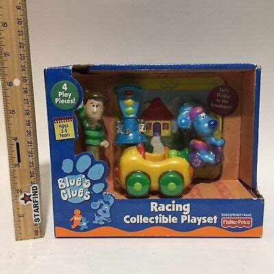 Blues Clues Racing Collectible Playset Steve Car Vintage Fisher Price ...