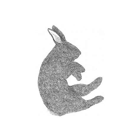 Sleeping Rabbit Print - Cute Animal Illustration