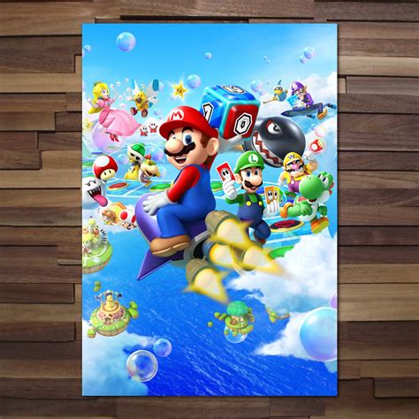 Super Mario Galaxy Poster Canvas