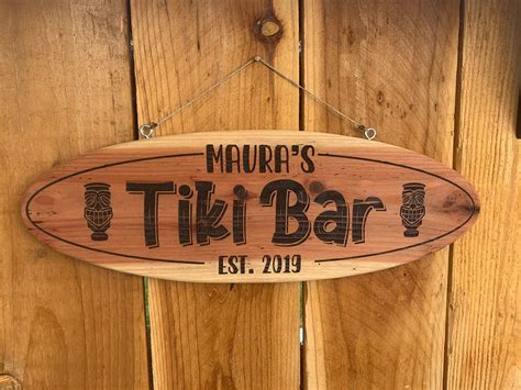 Custom Outdoor Tiki Bar Sign | Etsy