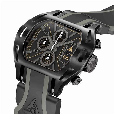 Chronograph watch with black DLC coating Wryst Force SX210