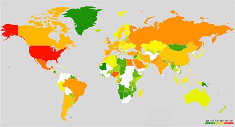 Global heat-map for total predicted cases for different countries as on... | Download Scientific ...