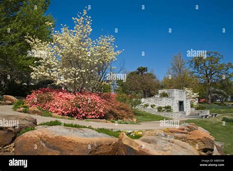 Gilcrease Museum Gardens Tulsa Oklahoma USA Stock Photo - Alamy