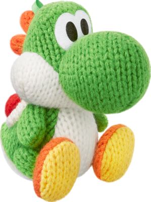 Green Yarn Yoshi (Yoshi's Woolly World) amiibo figure - amiibo life ...