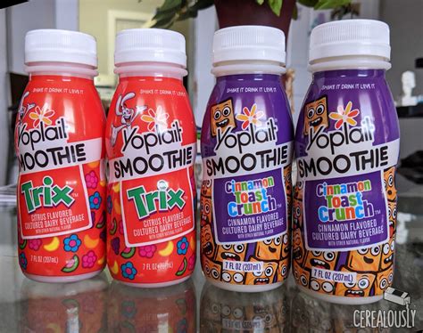 Review: Yoplait Trix & Cinnamon Toast Crunch Smoothies