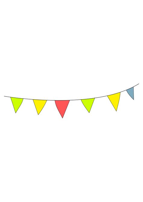 Triangle Pennant Party Banner Free SVG File - SVG Heart