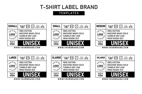 Clothing label templates design | Label templates, Custom clothing labels, Tshirt printing business