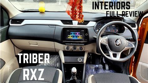 Renault TRIBER RXZ ‐ Interiors Features New Infotainment System, Reverse Parking Camera FULL ...