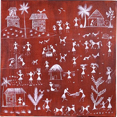 Warli Paintings - Village Life - HEM Crafts