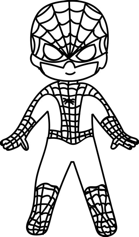 cool Waiting Cartoon Superhero Spiderman Kid Coloring Page | Spiderman coloring, Spiderman kids ...