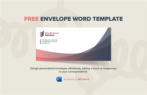 Envelope Word Template in MS Word - Download