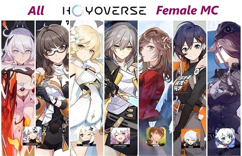 All Hoyovers Female Main Characters | HoYoLAB