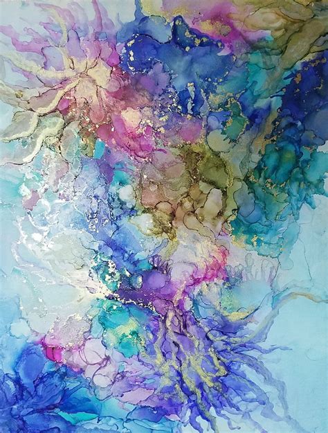 Original Alcohol Ink Abstract Alcohol Ink Art Fluid Art | Etsy