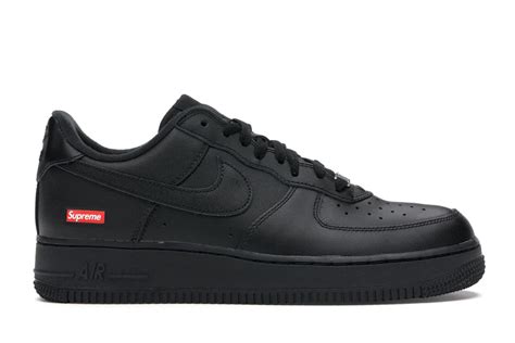 Nike Air Force 1 Low Supreme Black Men's - CU9225-001 - US