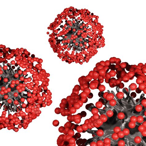 Coronavirus 3d Transparent PNG, Coronavirus 3d Model With Red Molecular, 3d, Covid19, Background ...