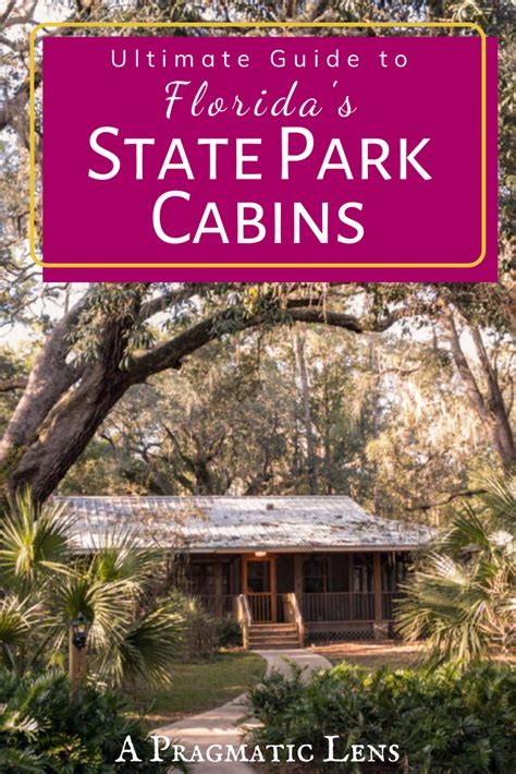 florida's state park cabins ultimate guide