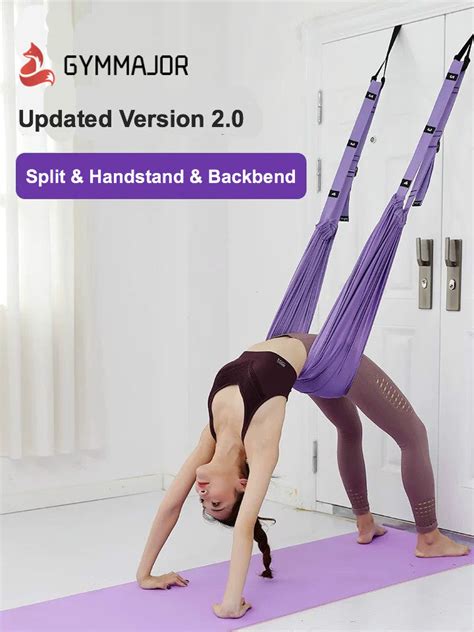 Adjustable Aerial Yoga Strap, Waist Back Leg Assist Stretch Trainer – GYMMAJOR