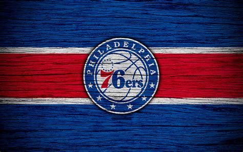 Philadelphia 76ers, NBA, wooden texture, basketball, Eastern Conference ...